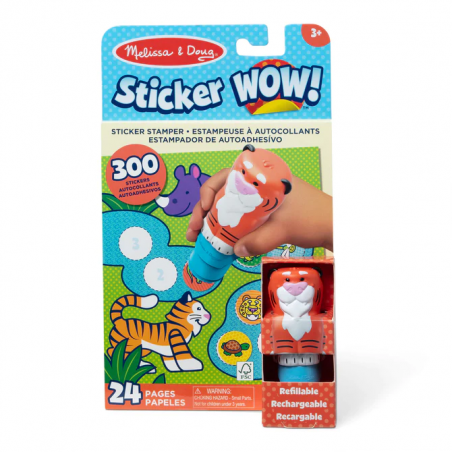 Stempelki z naklejkami Zwierzaki Sticker WOW Melissa & Doug