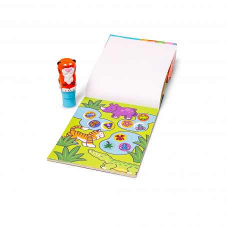 Stempelki z naklejkami Zwierzaki Sticker WOW Melissa & Doug