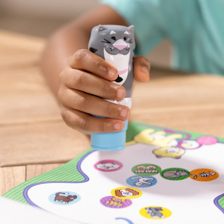 Stempelki z naklejkami Kot Sticker WOW Melissa & Doug