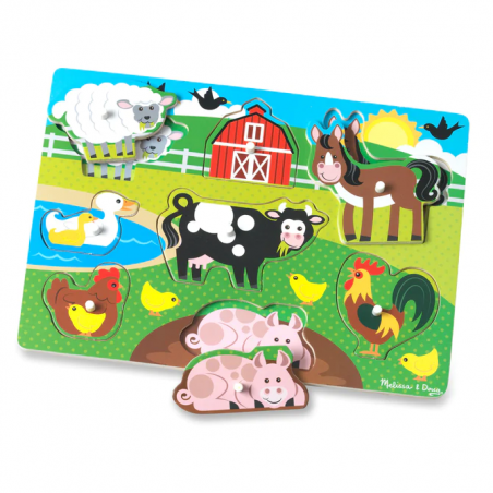 Układanka drewniana Zwierzęta Puzzle - Melissa & Doug