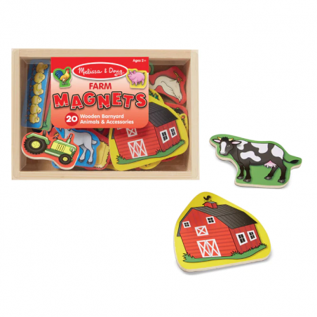 Drewniane Magnesy Farma - Melissa & Doug