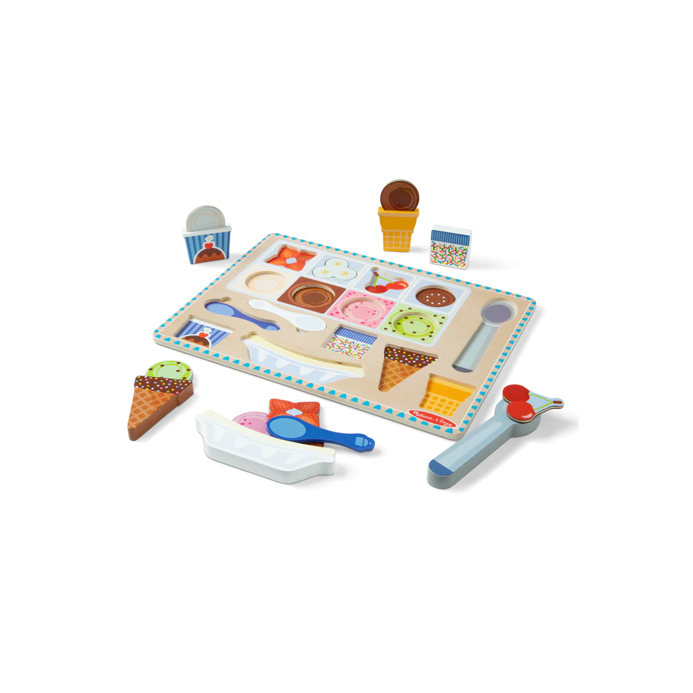 Lodziarnia drewniane magnetyczne puzzle Melissa & Doug