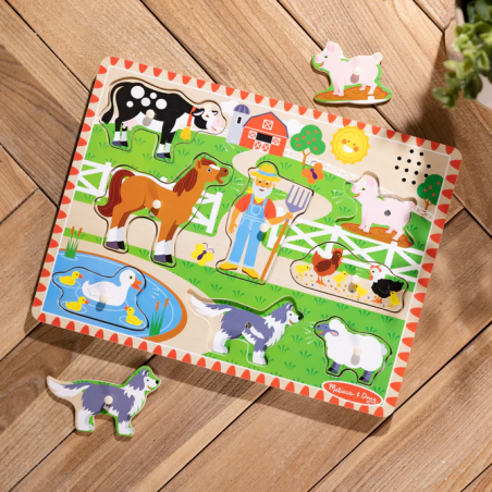 Puzzle dźwiękowe Farma Old MacDonald's - Melissa & Doug