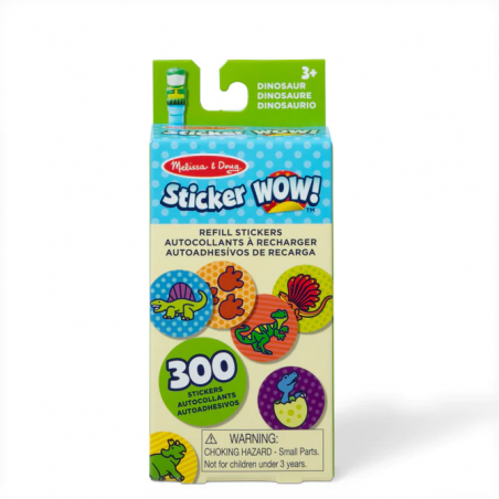 Zestaw 300 naklejek uzupełniających Sticker WOW Dinozaur Melissa & Doug