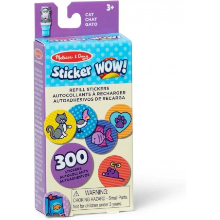 Naklejki uzupełniające Sticker WOW Kot 300 szt. Melissa & Doug