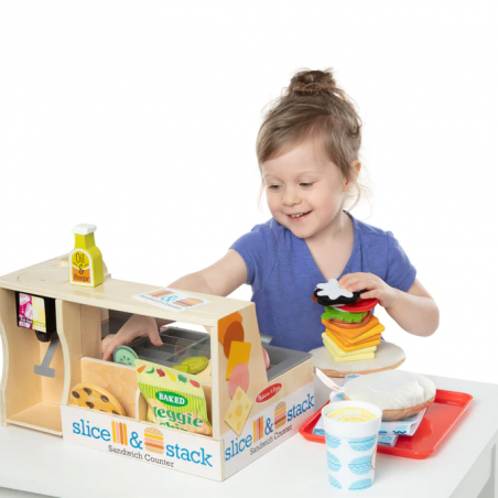 Bar Kanapkowy Slice & Stack Sandwich Counter - Melissa & Doug