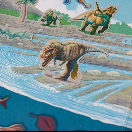 Naklejki wielorazowe 100 szt. Dinozaury - Londji