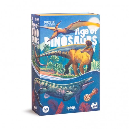 Puzzle + gra obserwacyjna Age of Dinosaurs dinozaury Londji