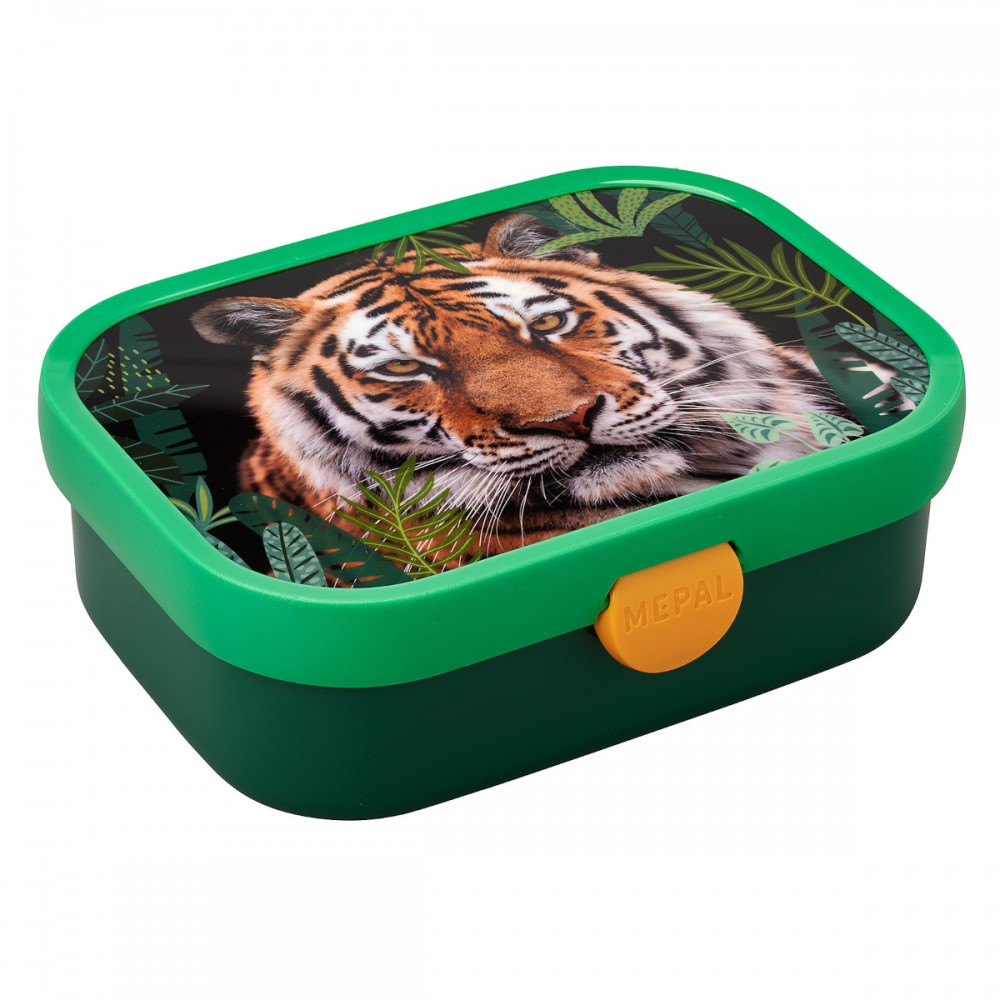 Śniadaniówka z widelcem Lunchbox tygrys - Mepal