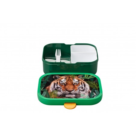 Śniadaniówka z widelcem Lunchbox tygrys - Mepal