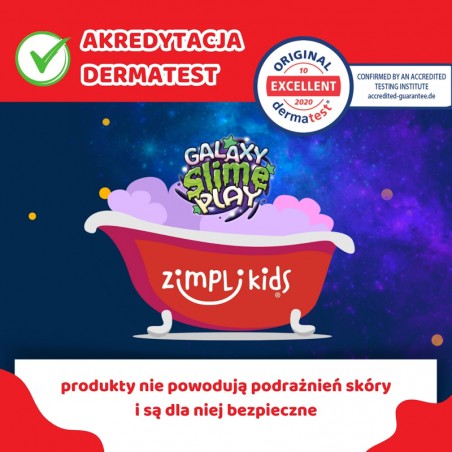 Proszek do robienia glutów w kąpieli z gwiazdkami Galaxy Slime Zimpli Kids