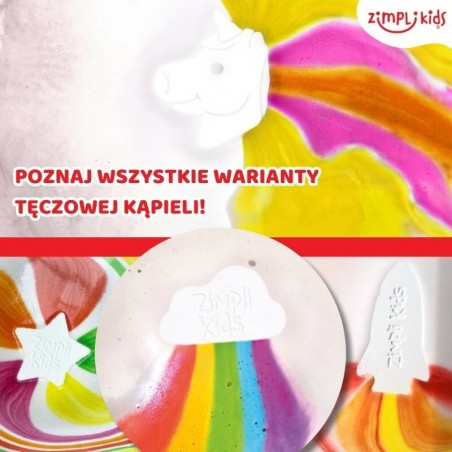 Tęczowa gwiazdka do kąpieli zmieniająca kolor wody - Zimpli Kids