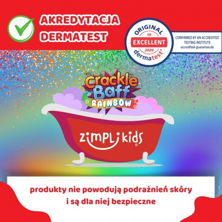 Strzelające proszki do kąpieli Crackle Baff 3 kolory - Zimpli Kids