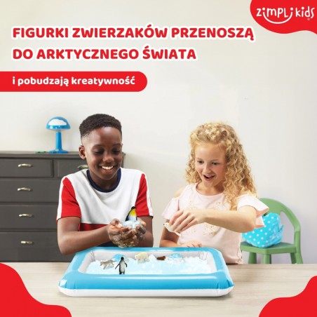 Sztuczny śnieg z figurkami i tacą Arctic Zimpli Kids