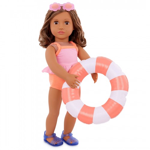 Koła ratunkowe i ubranka plażowe dla lalki 46 cm Floaty Fun Our Generation