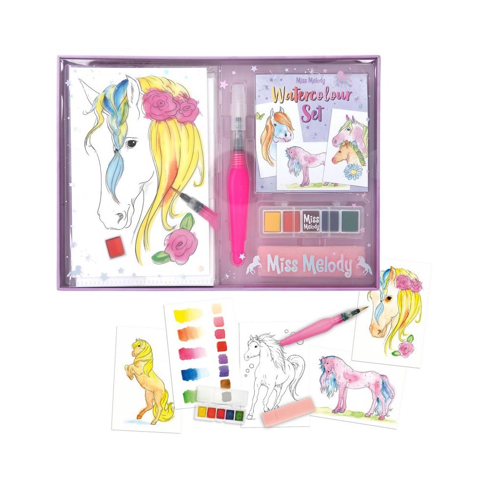 Malowanie akwarelami Konie Watercolour Set - Miss Melody