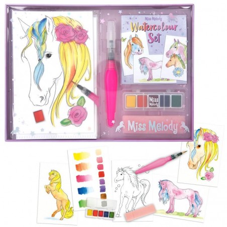 Malowanie akwarelami Konie Watercolour Set - Miss Melody