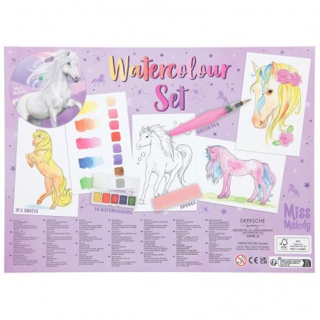 Malowanie akwarelami Konie Watercolour Set - Miss Melody