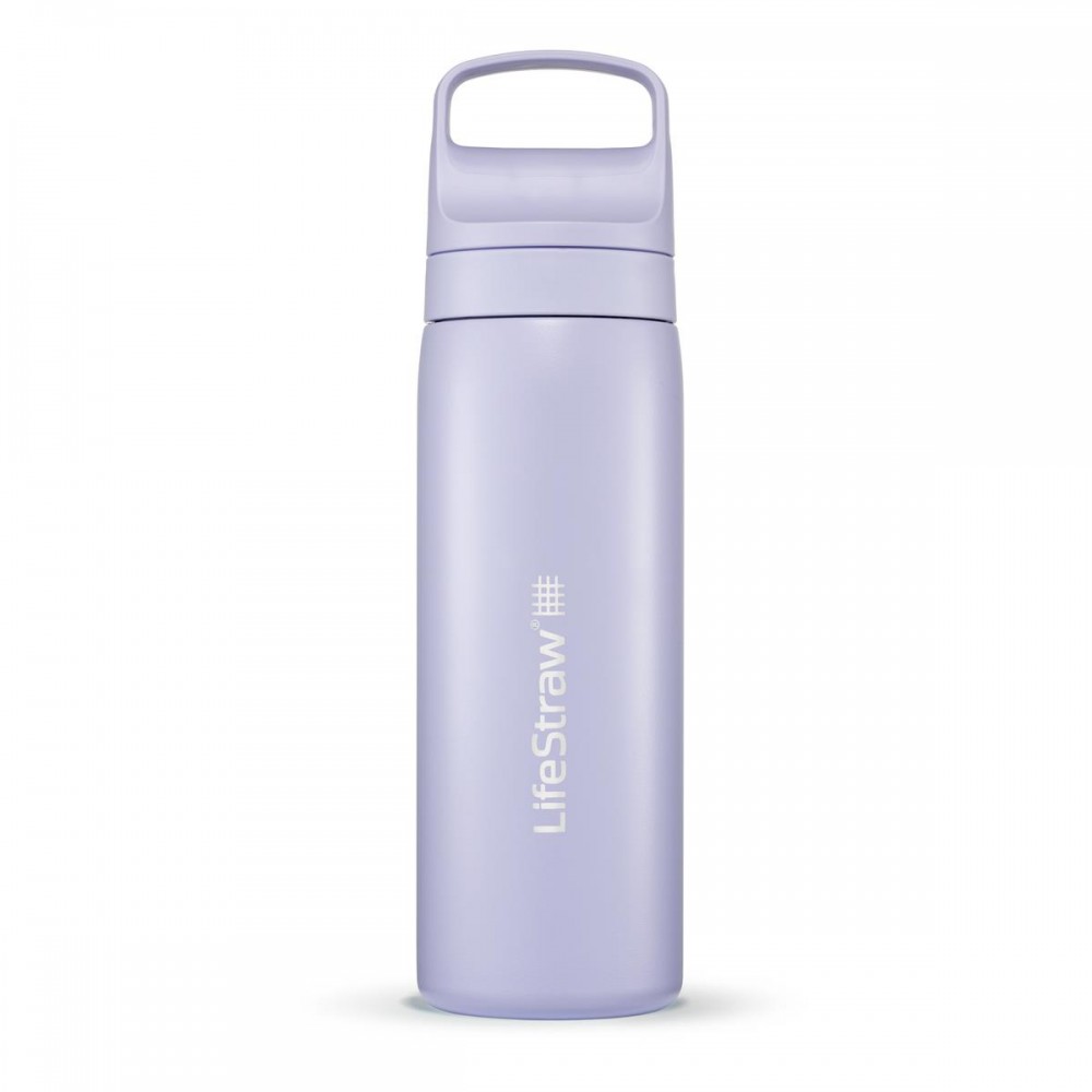 LifeStraw termiczna butelka ze stali nierdzewnej z filtrem membranowo-węglowym 0,5l Provence Purple