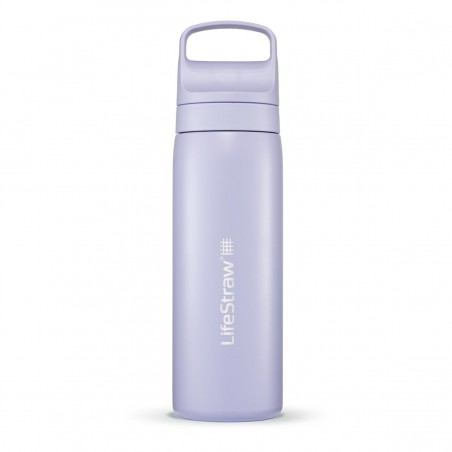 LifeStraw termiczna butelka ze stali nierdzewnej z filtrem membranowo-węglowym 0,5l Provence Purple