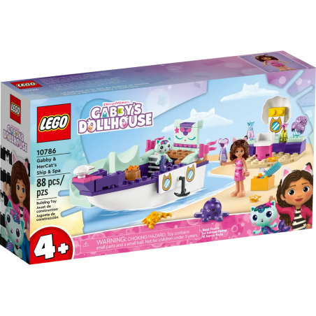 GABBY'S DOLLHOUSE Statek i spa Gabi i Syrenkotki Lego 10786