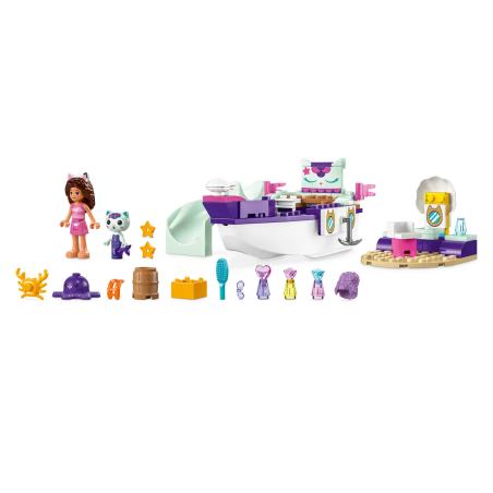 GABBY'S DOLLHOUSE Statek i spa Gabi i Syrenkotki Lego 10786