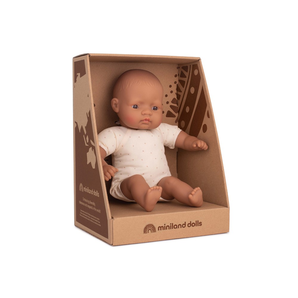 Pachnąca Lalka z miękkim tułowiem Hiszpanka 32 cm - Miniland Doll