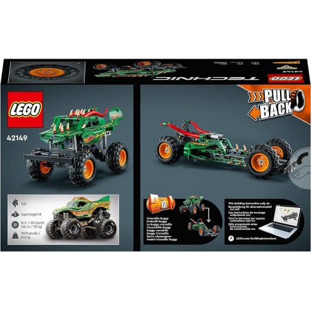 Lego Technic Monster Jam Dragon pull-back 42149