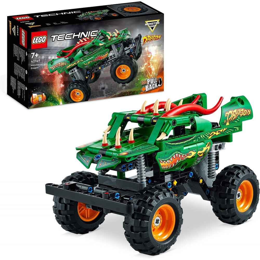 Lego Technic Monster Jam Dragon pull-back 42149