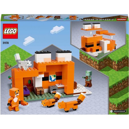 Lego Minecraft Siedlisko lisów 21178