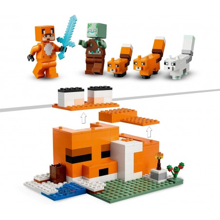 Lego Minecraft Siedlisko lisów 21178