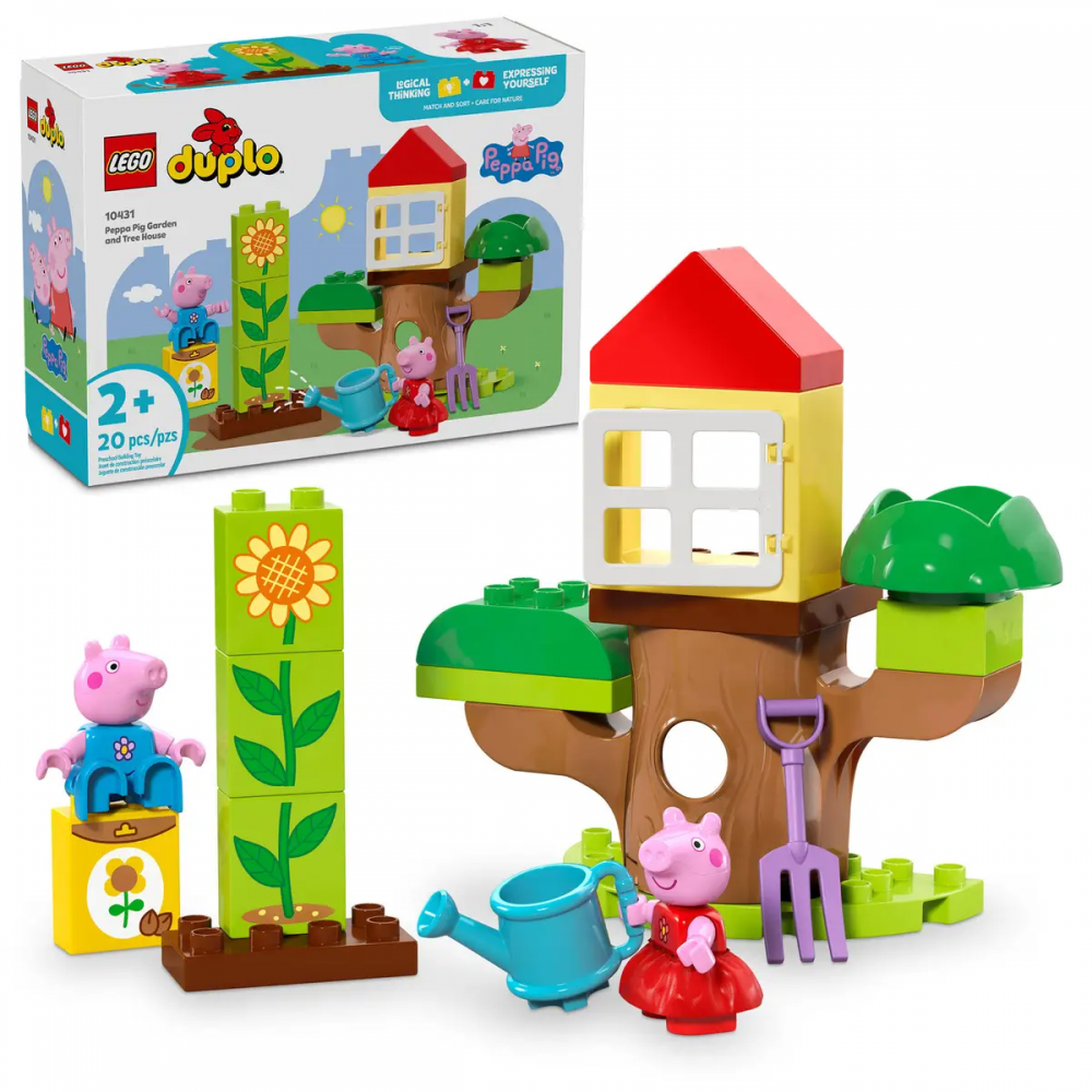 Lego Duplo Świnka Peppa Ogród i domek na drzewie 10431