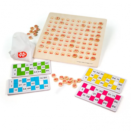 Bingo tradycyjne gra drewniana Bigjigs Toys