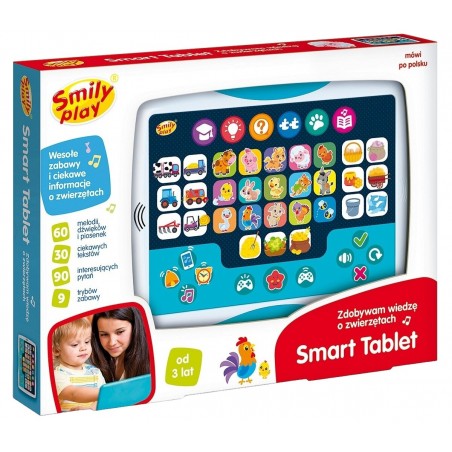 Edukacyjny tablet dla dzieci Zwierzęta Smily Play