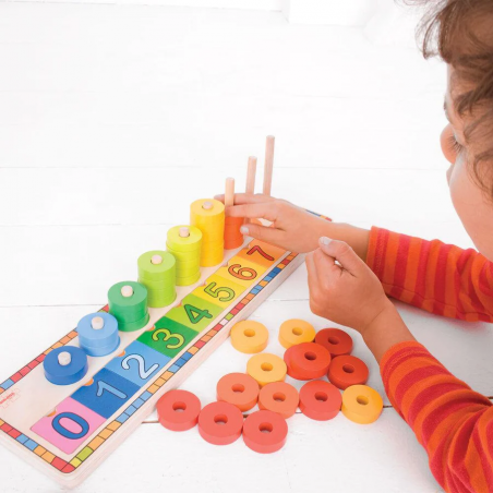 Nauka liczenia sorter kolorów i kształtów Bigjigs Toys