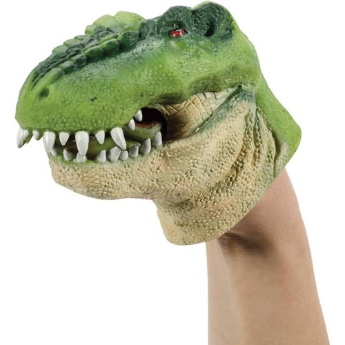 Dinozaur gumowa pacynka na rękę Rex Schylling