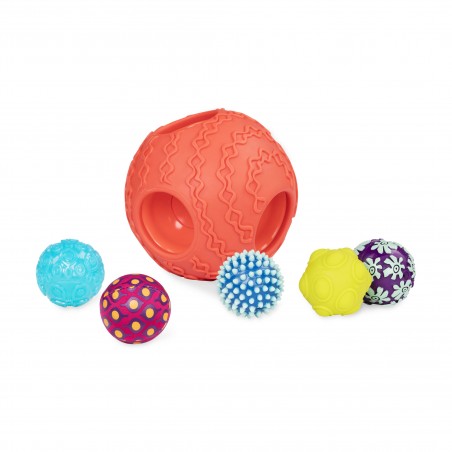 Kula z Sensorycznymi Piłkami Ballyhoo Koralowa - b.toys