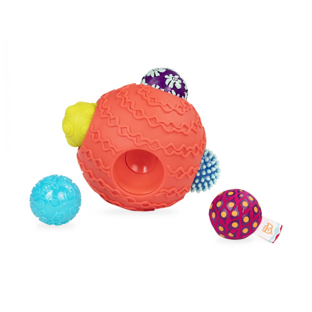 Kula z Sensorycznymi Piłkami Ballyhoo Koralowa - b.toys