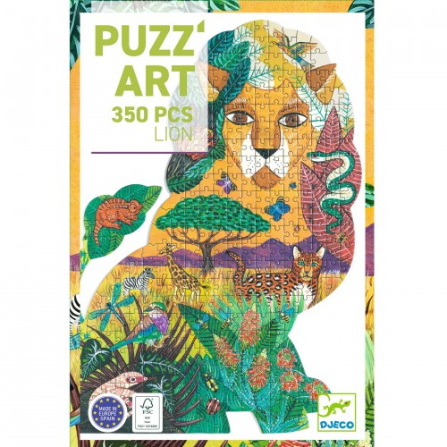 Puzzle artystyczne w kształcie Lwa 350 el. - Djeco