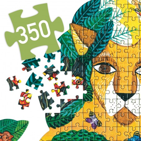 Puzzle artystyczne w kształcie Lwa 350 el. - Djeco