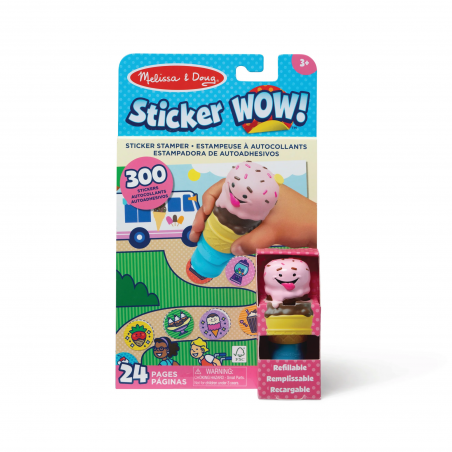 Stempelki z naklejkami Lody Sticker WOW Melissa & Doug