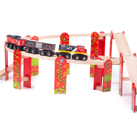 Rollercoaster tory drewniane High Level Bigjigs Rail