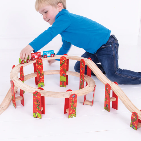 Rollercoaster tory drewniane High Level Bigjigs Rail