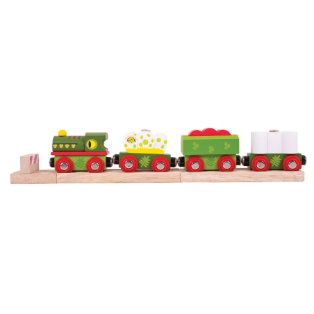 Lokomotywa i wagony kolejowe Dinozaury Bigjigs Rail