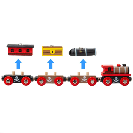 Pociąg piracki Bigjigs Rail