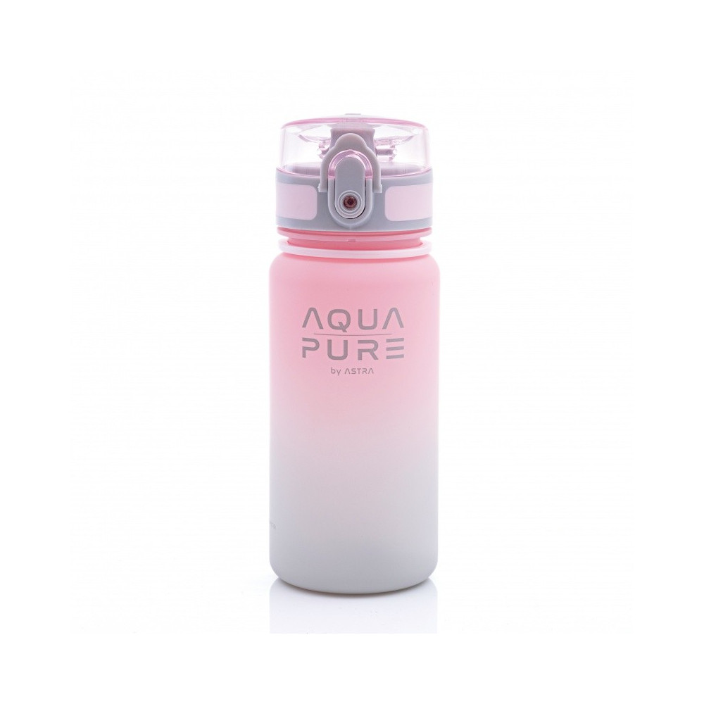 Bidon dziecięcym z miarką 400 ml różowy Aqua Pure by Astra