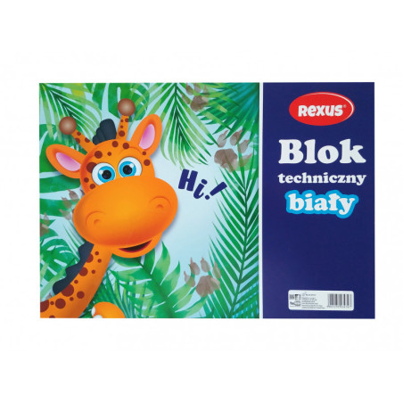 Blok techniczny biały A4, 10 kartek 150 g/m2 Beniamin