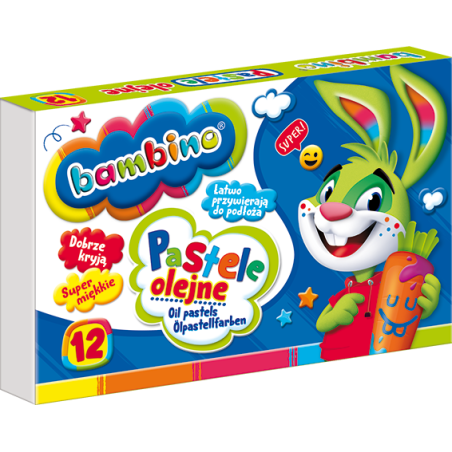 Pastele olejne BAMBINO, 12 kolorów