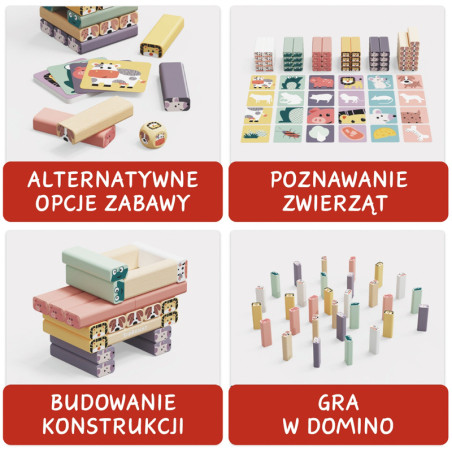 Wieża układanka Jakie to zwierzę? Topbright