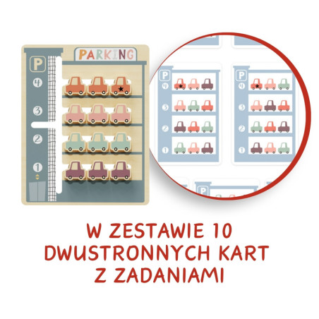 Parking układanka logiczna dla dzieci Topbright